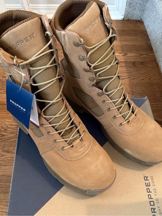 Propper Other - Propper Tan Lace-Up Tactical Boots
